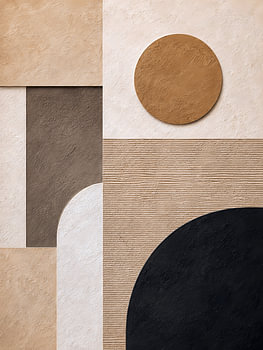 Textured Earth-Tone Geometry