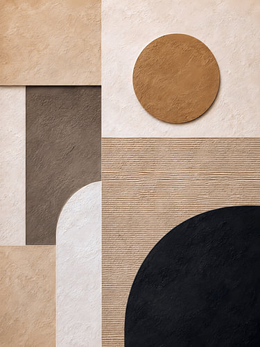 Textured Earth-Tone Geometry