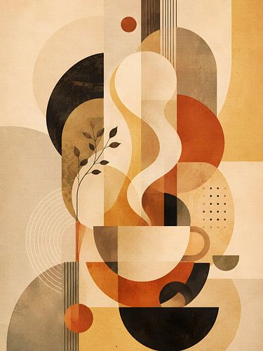 Abstract Morning Coffee Steam