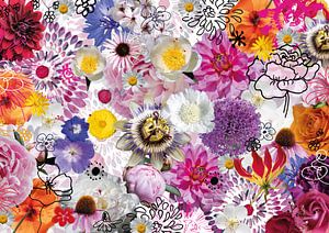 Blume Explosion | Bild Muster von Yvonne Warmerdam