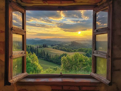 prachtig uitzicht vanuit de kamer