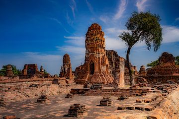 tempel in Ayutthaya van Antwan Janssen