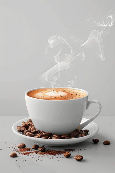eine Tasse Kaffee oder Cappuccino von Egon Zitter