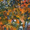 abstract wanddecoratie, het oranje gevoel van Paul Nieuwendijk