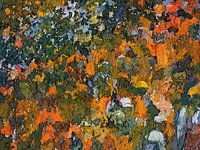 abstract wanddecoratie, het oranje gevoel