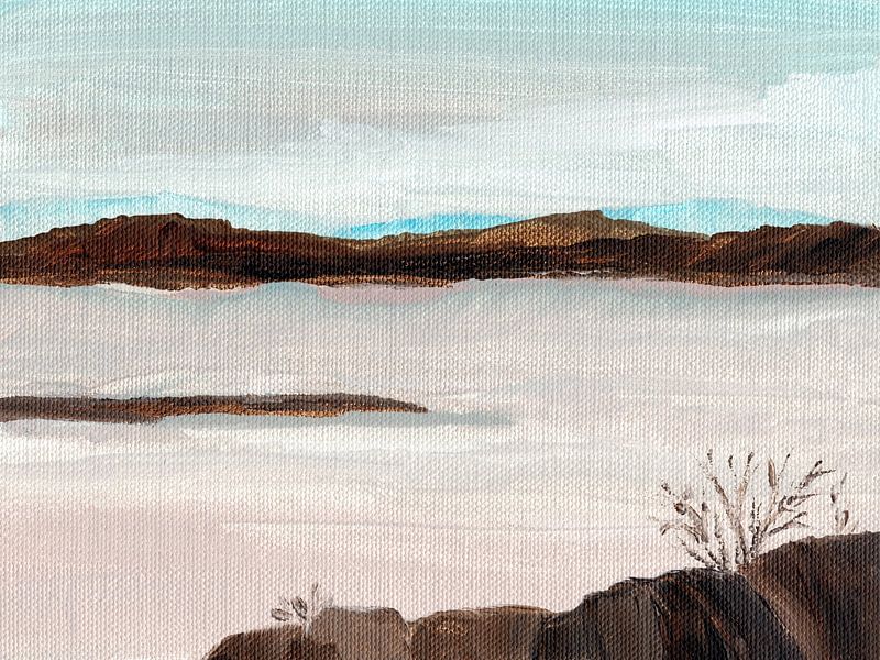 Gedämpfte Landschaft von Nikita Jariwala