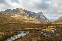 The beautiful landscape of Glencoe in Scotland