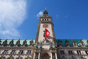 Hamburger Rathaus, Hamburg, Deutschland, Europa