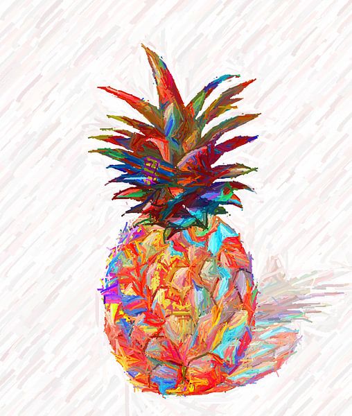 Abstracte ananas van Marion Tenbergen
