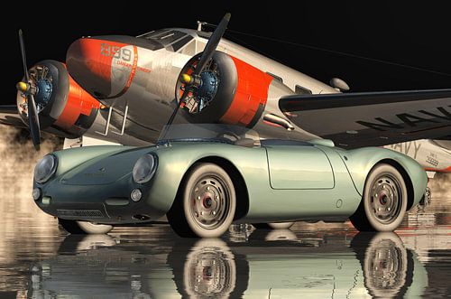 Porsche 550-A Spyder by 1956