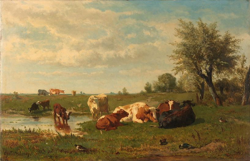 Kühe auf der Weide, Gerard Bilders von Meesterlijcke Meesters