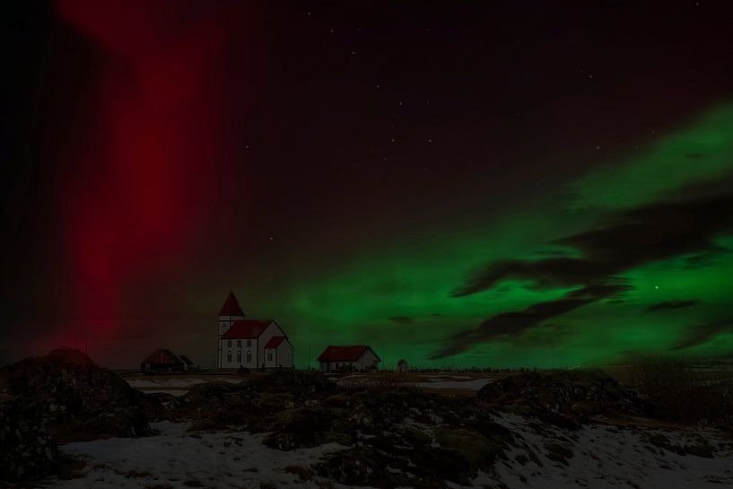 Island Aurora Borealis, Nordlichter von Gert Hilbink