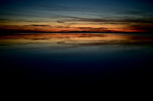 Coucher de soleil sur le lac Dane à Roegwold