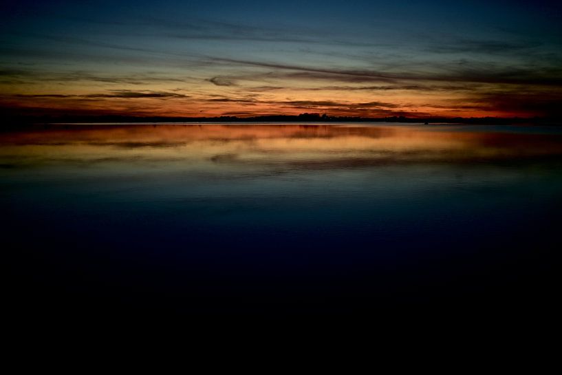 Sonnenuntergang über dem Dane-See in Rögwold von Jurjen Melinga