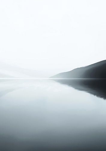 Silence infini au-dessus d'un horizon miroitant