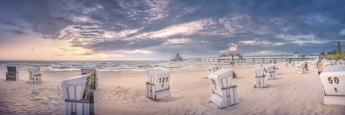 Strand van Heringsdorf op het eiland Usedom