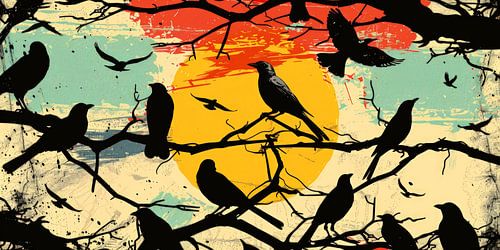 Vogelserenade bij Zonsondergang