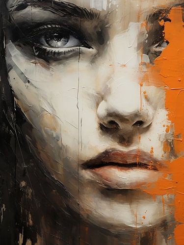 Modernes abstraktes Porträt