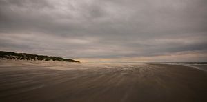 Le sable souffle sur la plage d'Ameland