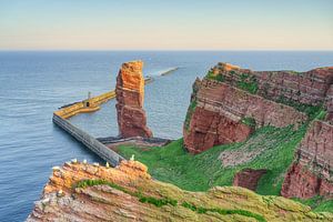 Lange Anna auf Helgoland am Morgen von Michael Valjak