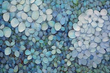 Hyacinthe | Bruit d'une brise légère | Peinture de fleurs de jacinthe sur Blikvanger Schilderijen