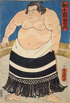 Kunisada, Sumo-Ringer, 1858