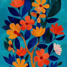 Fleurs jaunes et oranges à Boom sur Studio Nocta