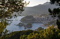 Parga von der Kirche von Agia Eleni, Griechenland.
