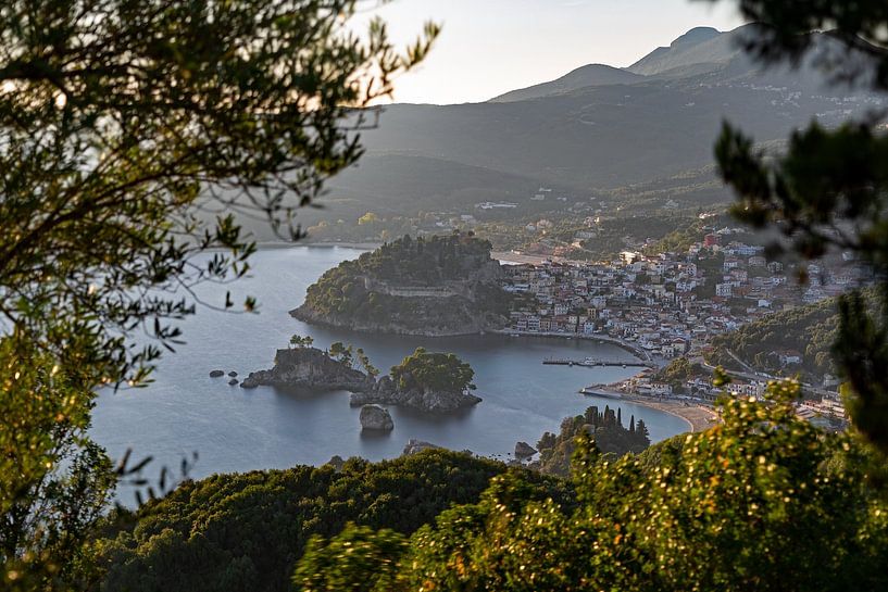 Parga from the Holy Church of Agia Eleni, Greece. by Liset Verberne