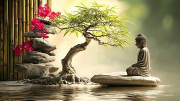 ZEN - Buddhism - Buddha - Buddha by Gelissen Artworks