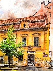 Prague watercolor art #Prague
