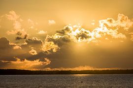 Sonnenuntergang in Prerow an der Ostsee van Christian Müringer