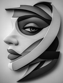 Modern Muse #2 Monochrome by Mister Artwork