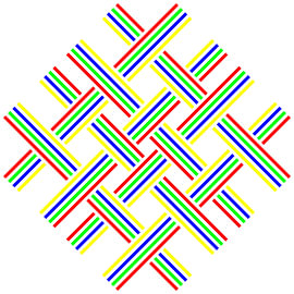 No Crossing | Open | S=4 | Color=4 | RGBY | Center=Red