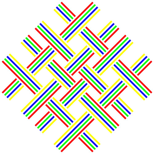 No Crossing | Open | S=4 | Color=4 | RGBY | Center=Red