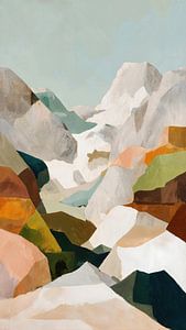 ABSTRACT BERGLANDSCHAP 1 van 5