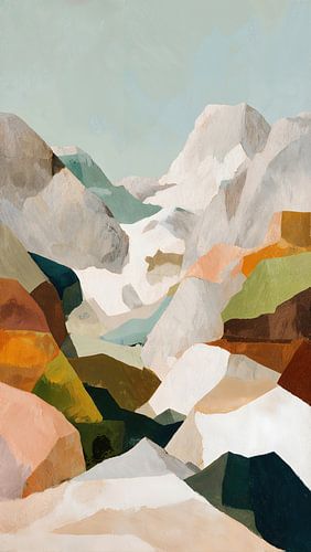 ABSTRACT BERGLANDSCHAP 1 of 5