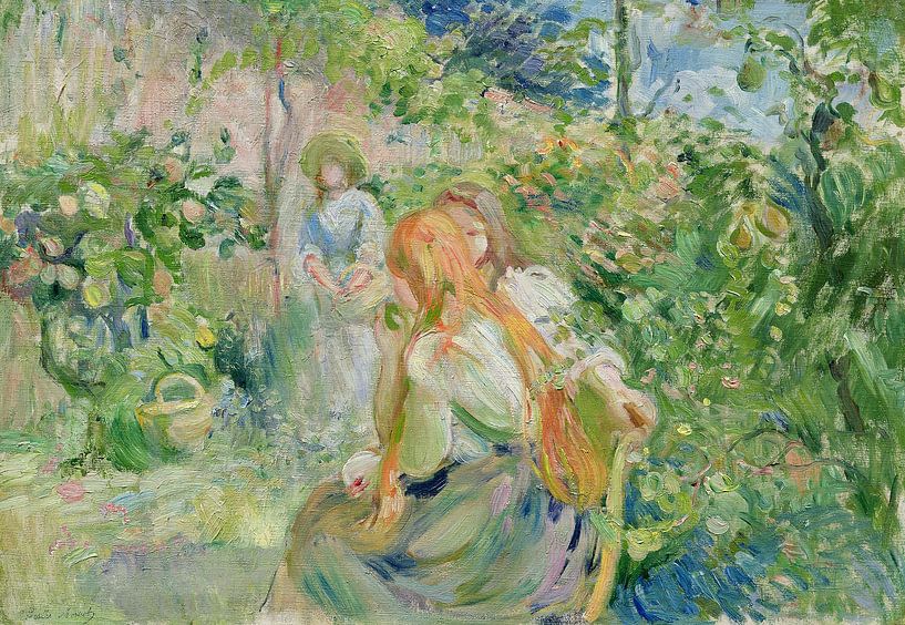 Berthe Morisot,In the garden of Roche Plate by finemasterpiece
