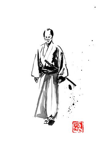 wandelende samurai