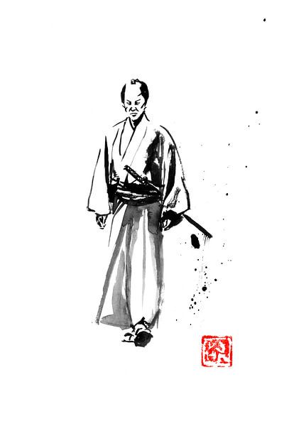walking samurai by Péchane Sumie