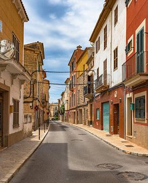 Street view at the old town of Andratx on Mallorca, Spain by Alex Winter
