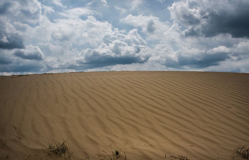 Wekeromse Zand-zandverstuivingen, wolken en lijnen van Cilia Brandts
