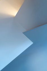 Abstract in blauw