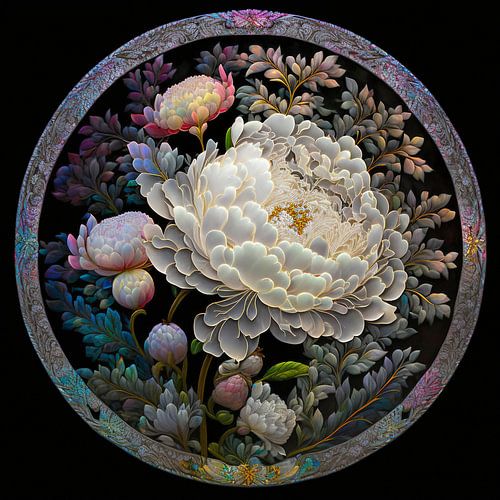 Ronde vormen, glas in lood techniek 3