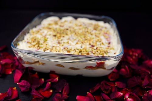 Zelfgemaakte Aardbeien Laag Dessert met Mascarpone