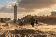 Storm in Noordwijk aan Zee par Dick van Duijn Aperçu