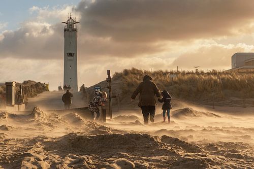Storm in Noordwijk aan Zee
