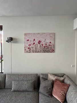 Customer photo: Pastels Pink Poppies Impression by Tanja Riedel