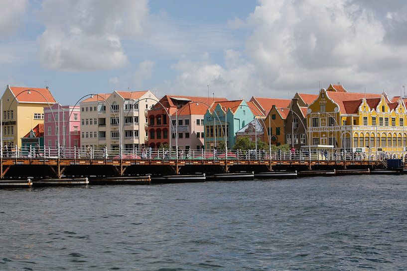 handelskade curacao pontjesbrug willemstad curacao van Frans Versteden
