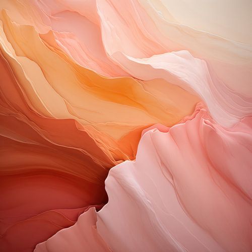 Deep Wonder - Peach Fuzz Abstract Flow #11
